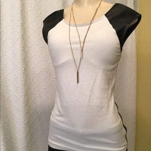 White Express Boat Neck Top